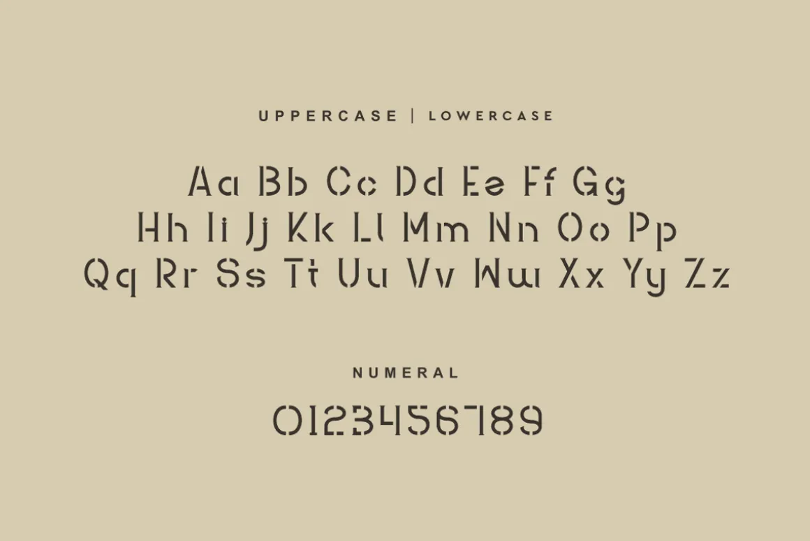 Stencil Rofigat - Typewriter Font