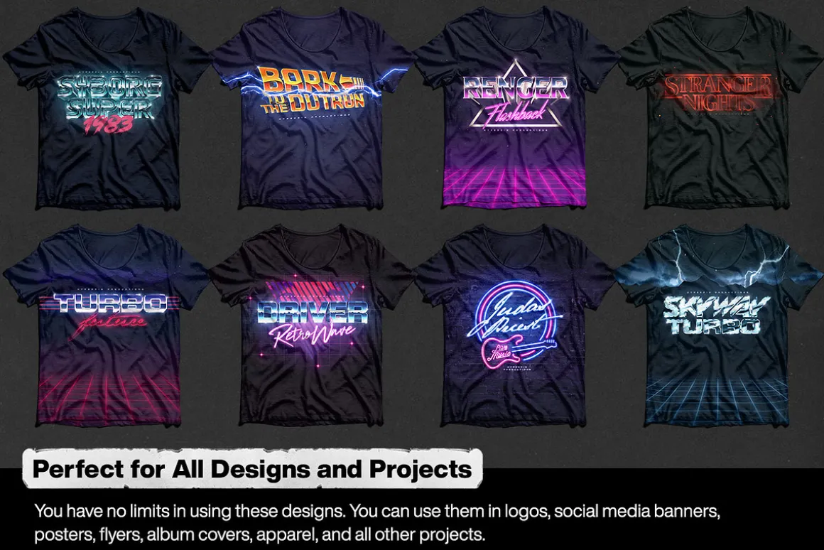 80s Text and Logo Effects Vol.3