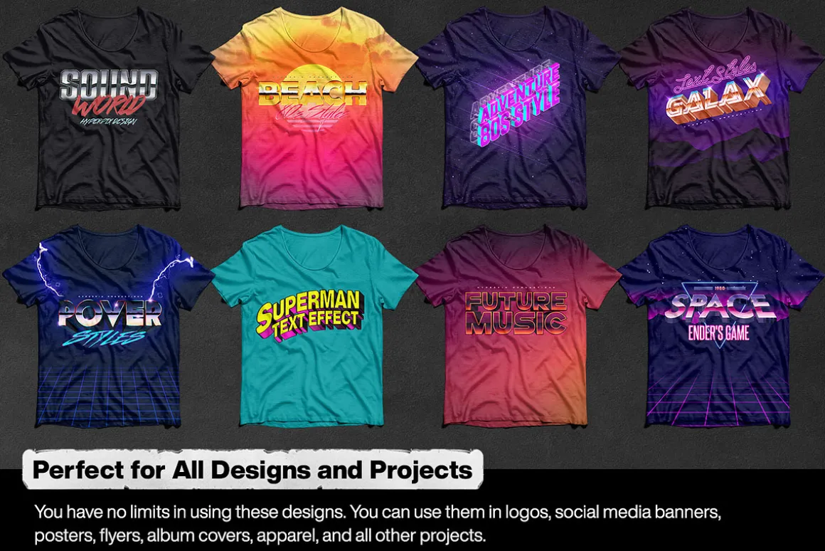80s Text and Logo Effects Vol.1