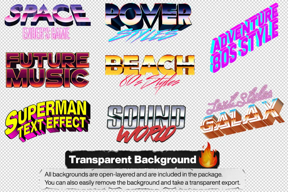 80s Text and Logo Effects Vol.1