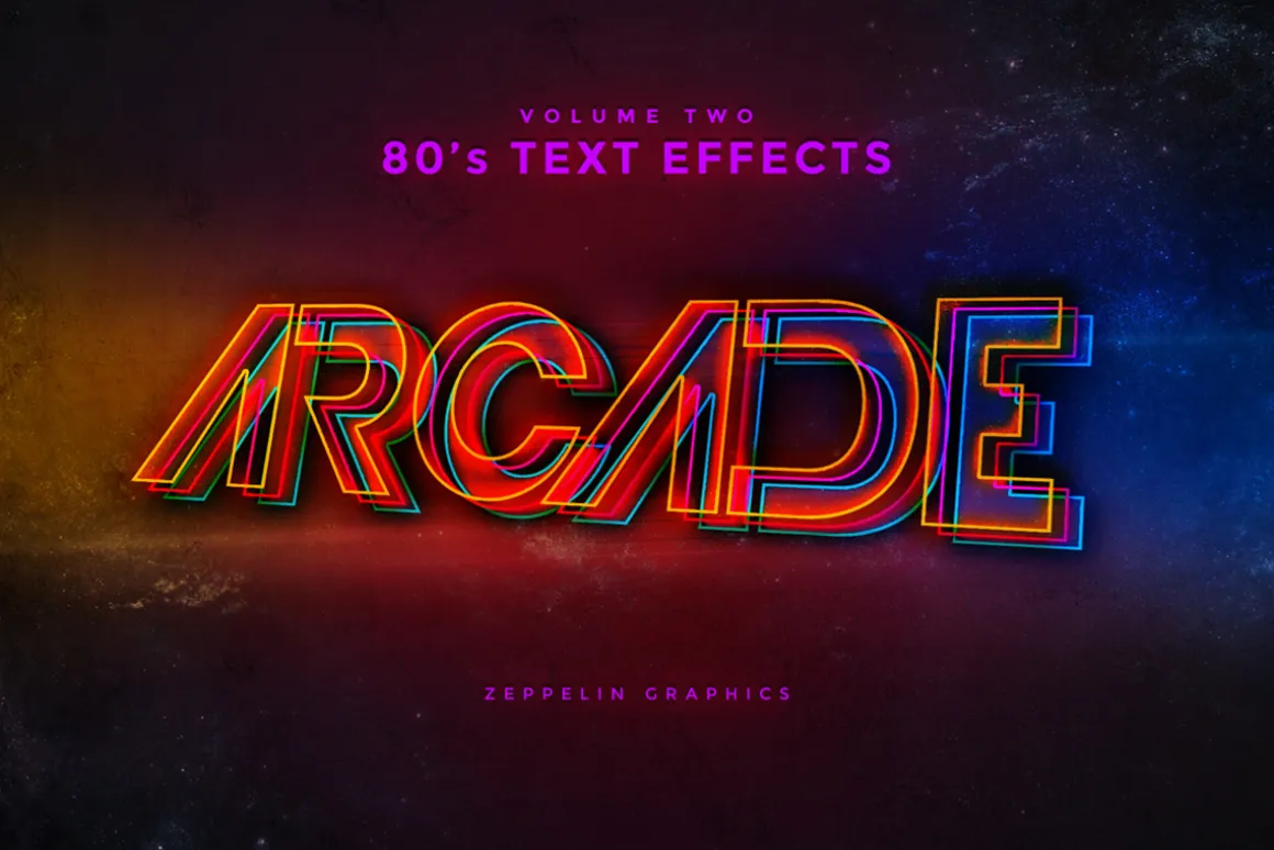 80s Text Effects Minibundle