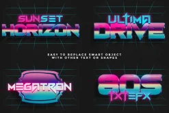 80s Text Effects Vol.2