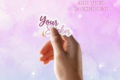 Sticker Hand Mockup Canva Template