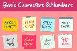 Sticky Notes - Marker Font