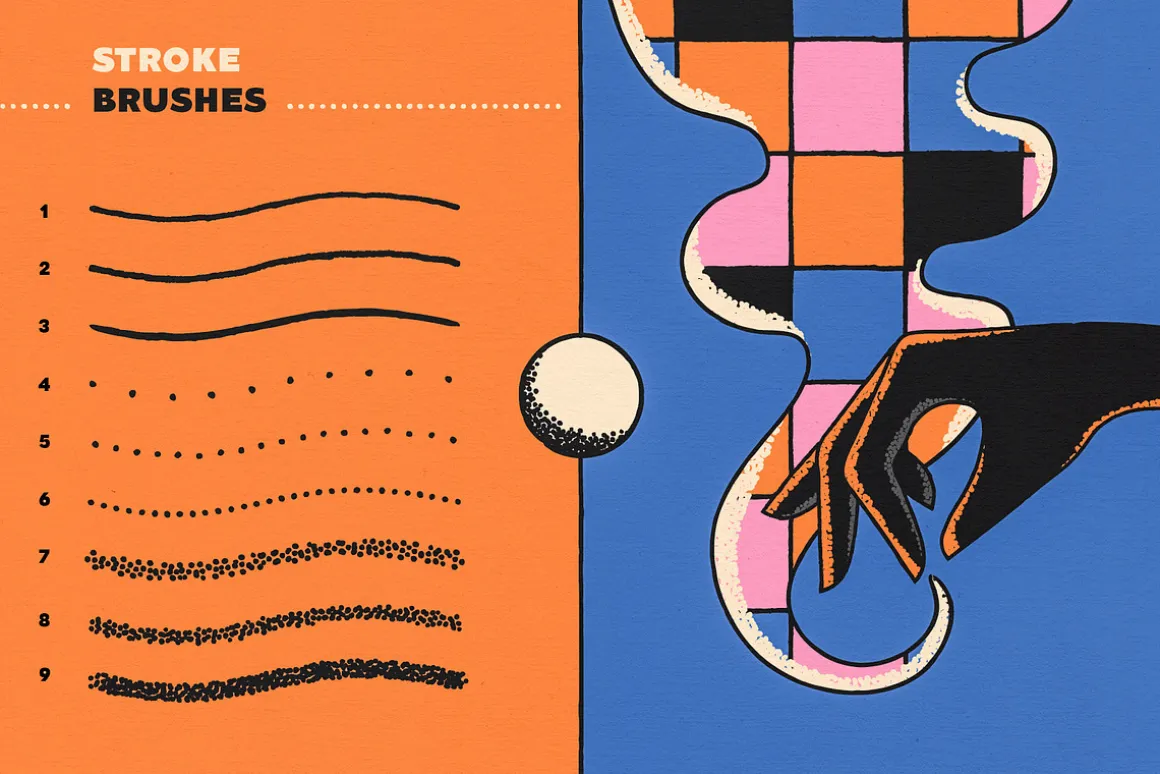 Stipple Brushes for Illustrator