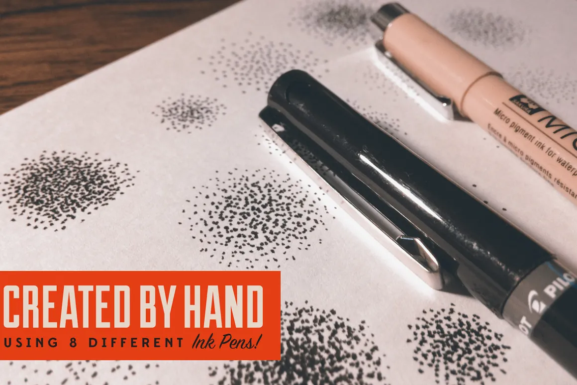 Stipple Shading Brushes for PS & AI