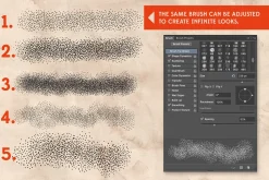 Stipple Shading Brushes for PS & AI