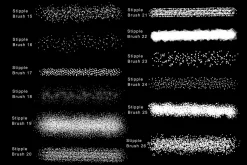 Stipple shading brushes Procreate
