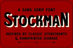Stockman - Vintage Sans Serif Font