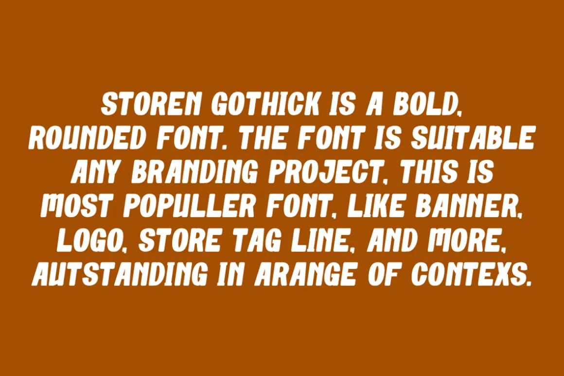 Storen Gothick - Condensed & Rounded