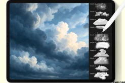 Storm and Cloud Procreate Brushes