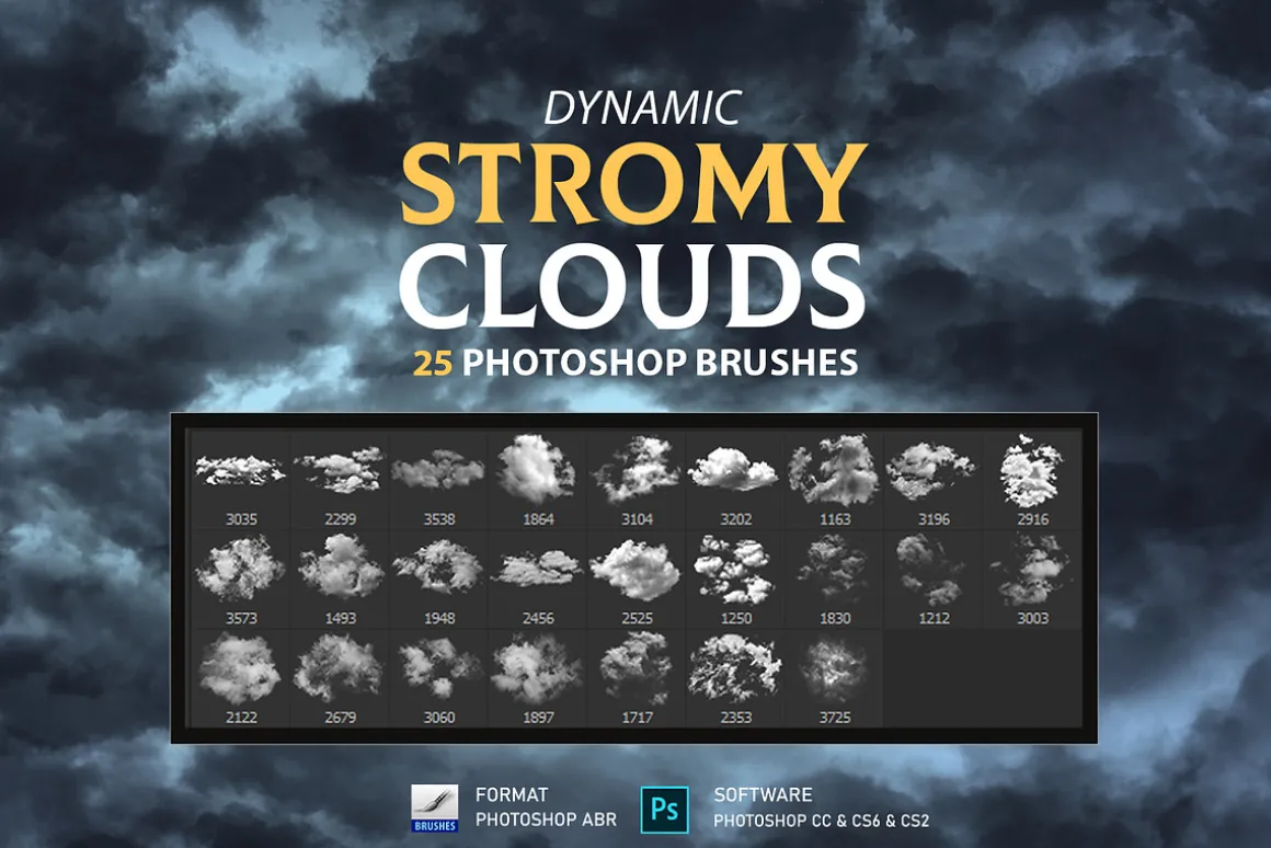 Stormy clouds Brushes