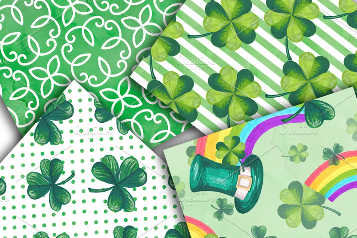 St.Patrick's Day Seamless Patterns