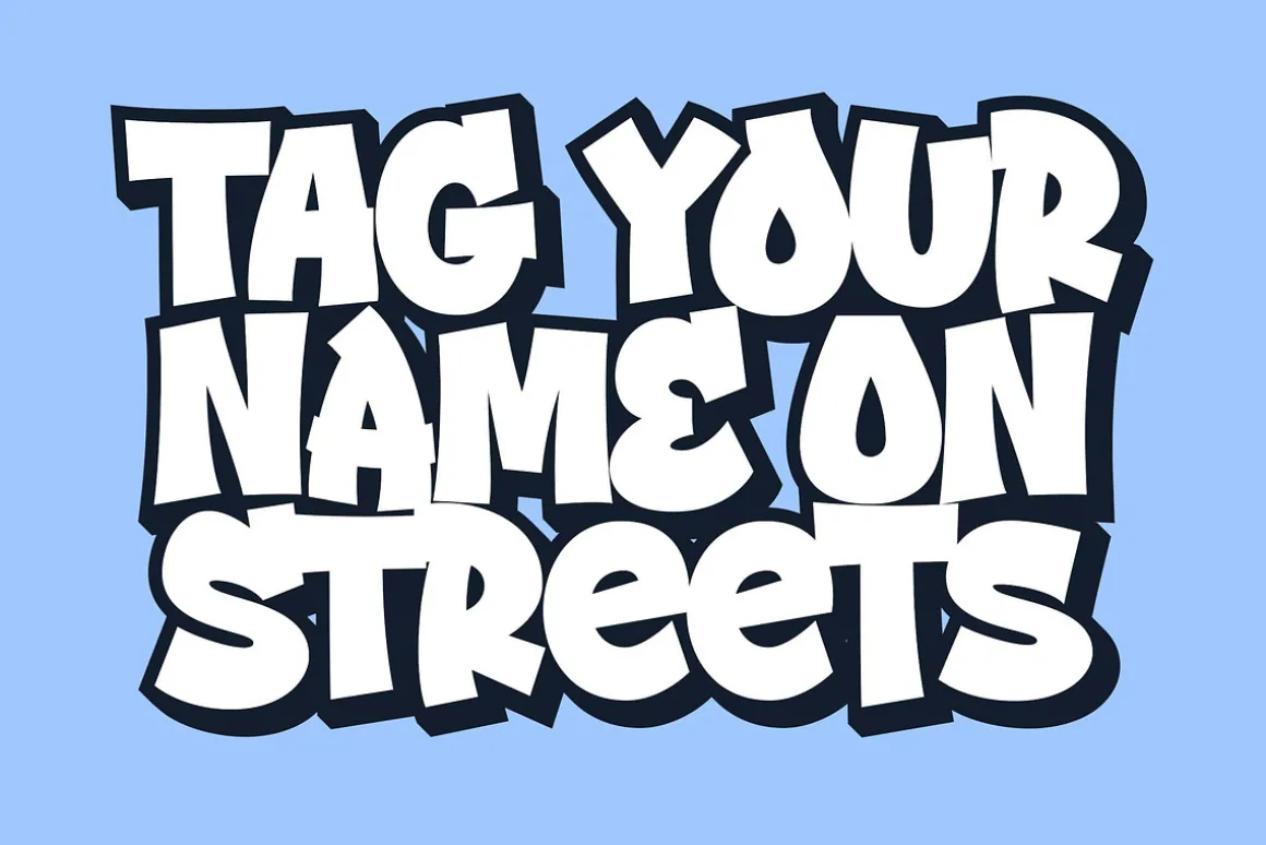Street Drips - Graffiti Cartoon font