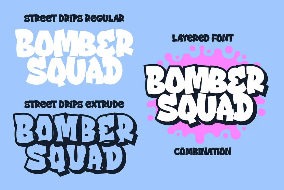 Street Drips - Graffiti Cartoon font