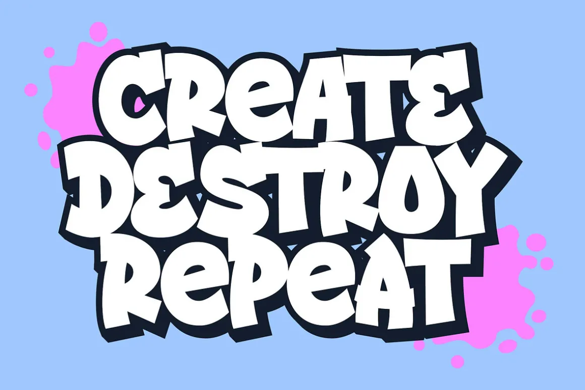Street Drips - Graffiti Cartoon font