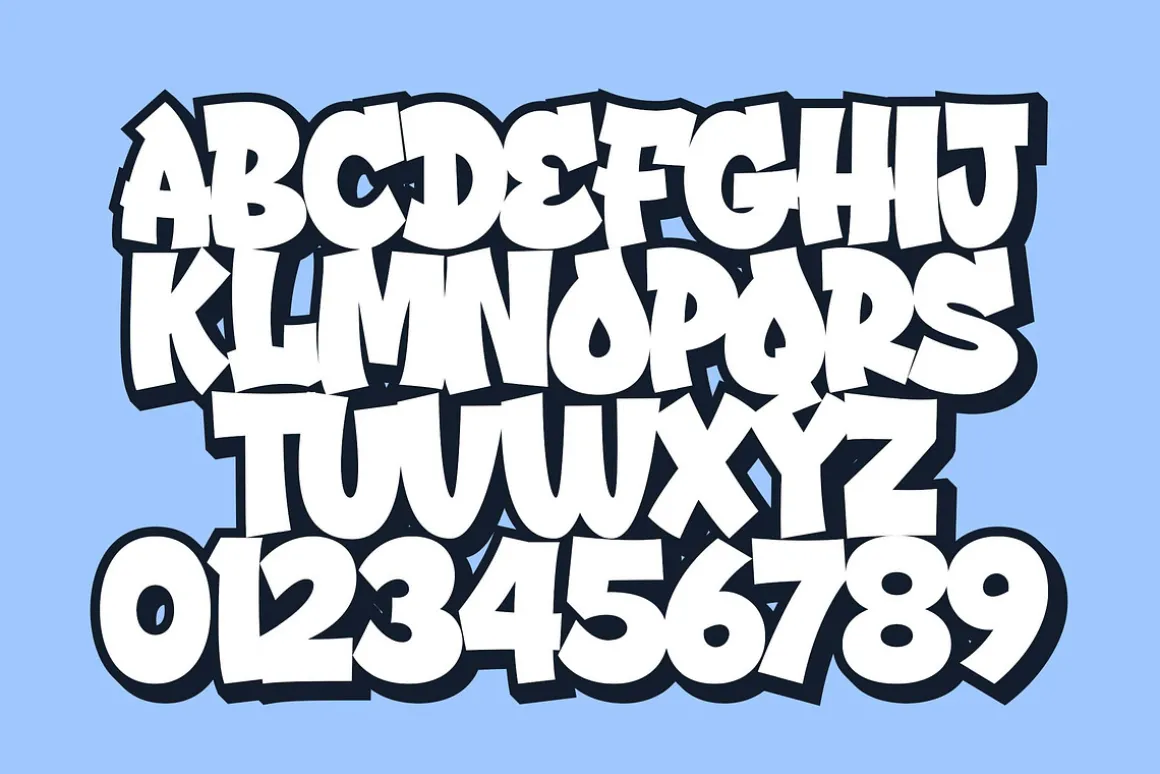 Street Drips - Graffiti Cartoon font