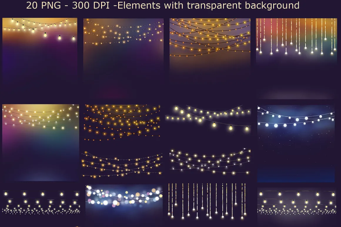String Lights Clipart
