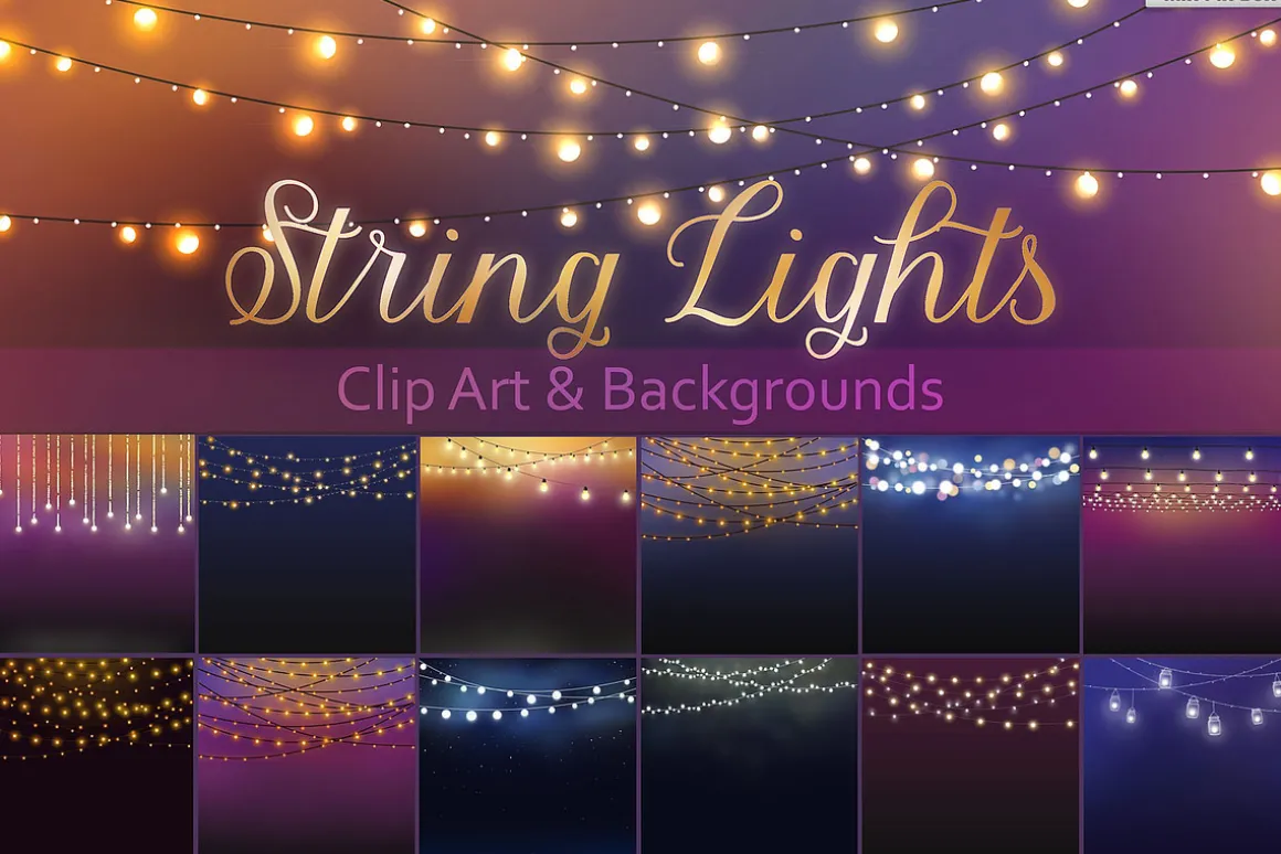 String Lights Clipart