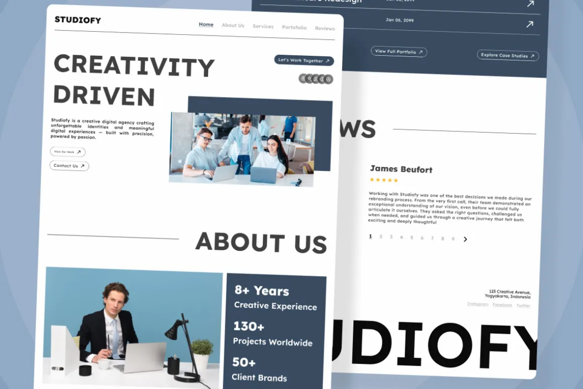 Studiofy – Creative Agency Landing