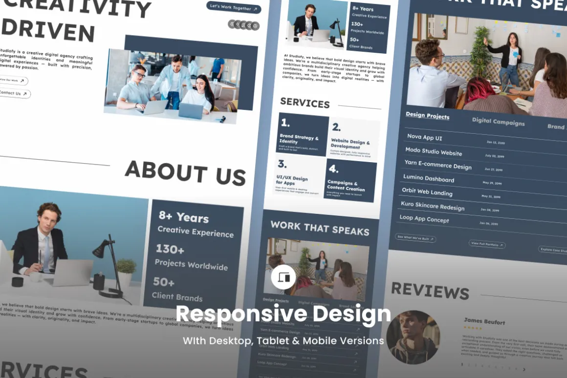 Studiofy – Creative Agency Landing