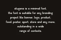 Stugenz - Minimal & Rounded Font