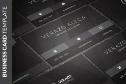 Stylish Black Business Card