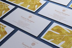 Stylish Gold Minimal Business Card