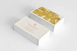 Stylish Gold Minimal Business Card