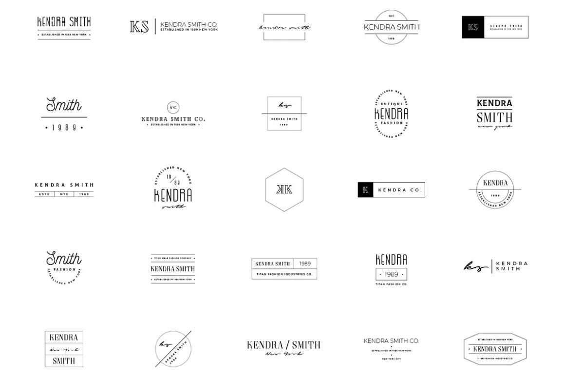 380 Stylish & Minimal Logos
