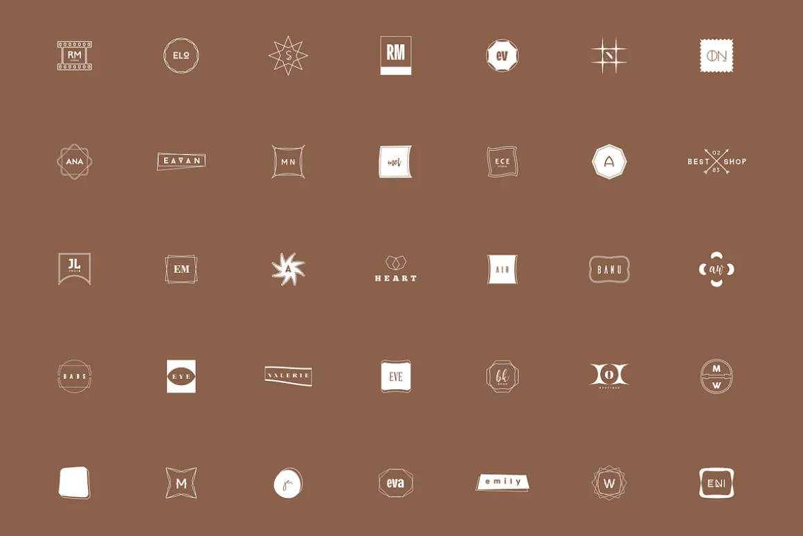 380 Stylish & Minimal Logos