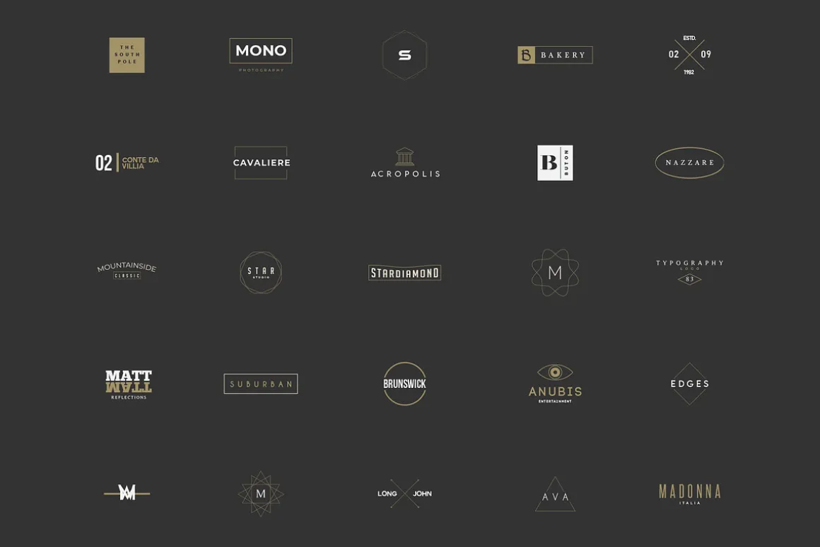 380 Stylish & Minimal Logos