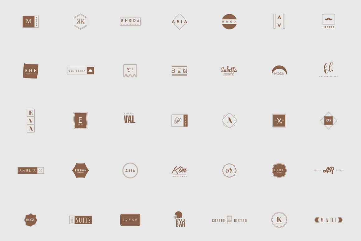 380 Stylish & Minimal Logos