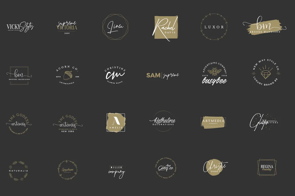 380 Stylish & Minimal Logos