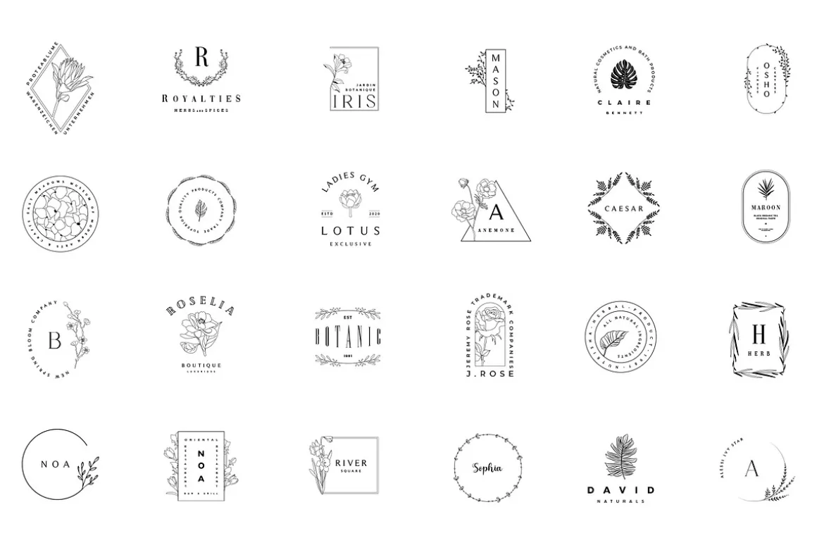380 Stylish & Minimal Logos