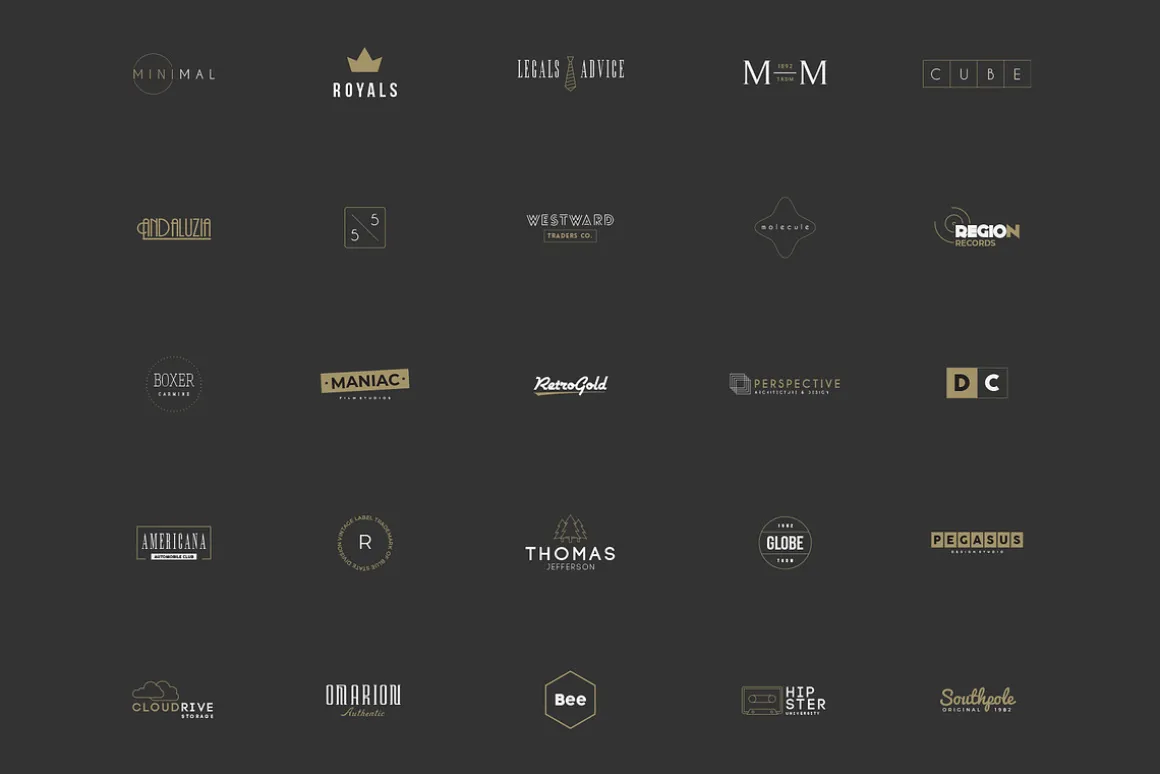 380 Stylish & Minimal Logos