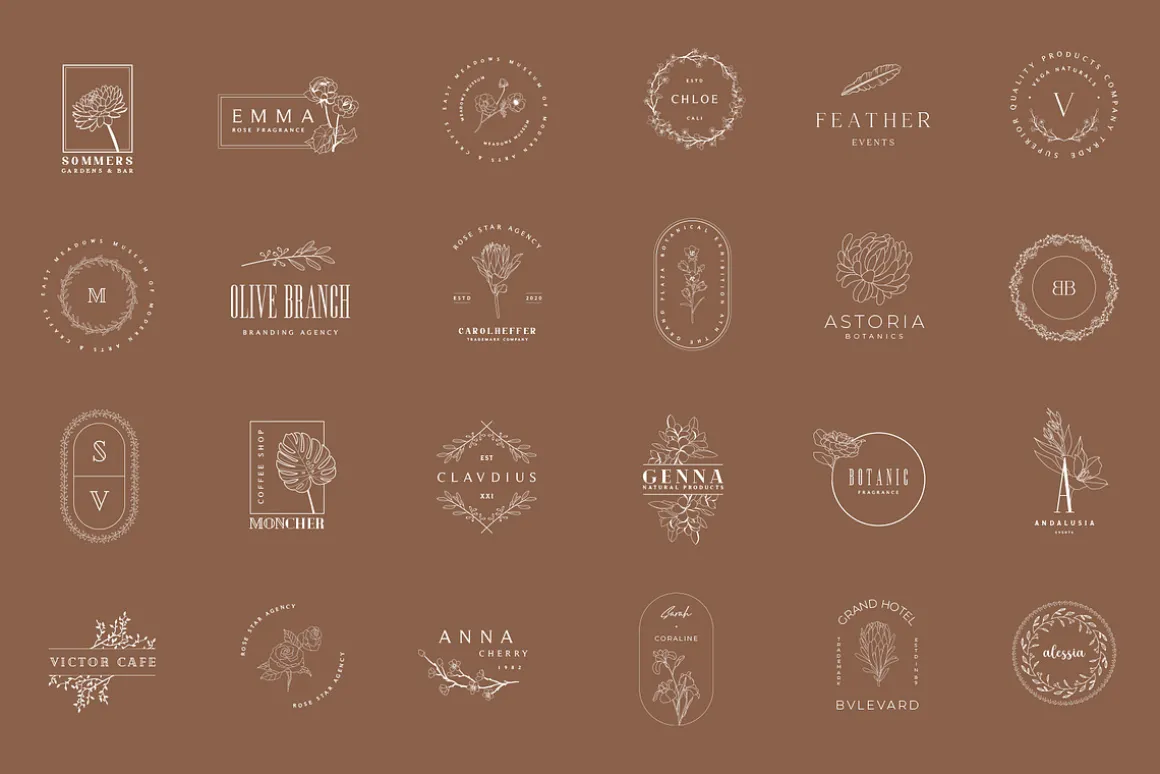 380 Stylish & Minimal Logos