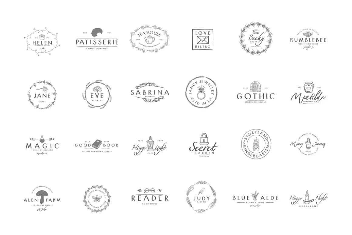 380 Stylish & Minimal Logos