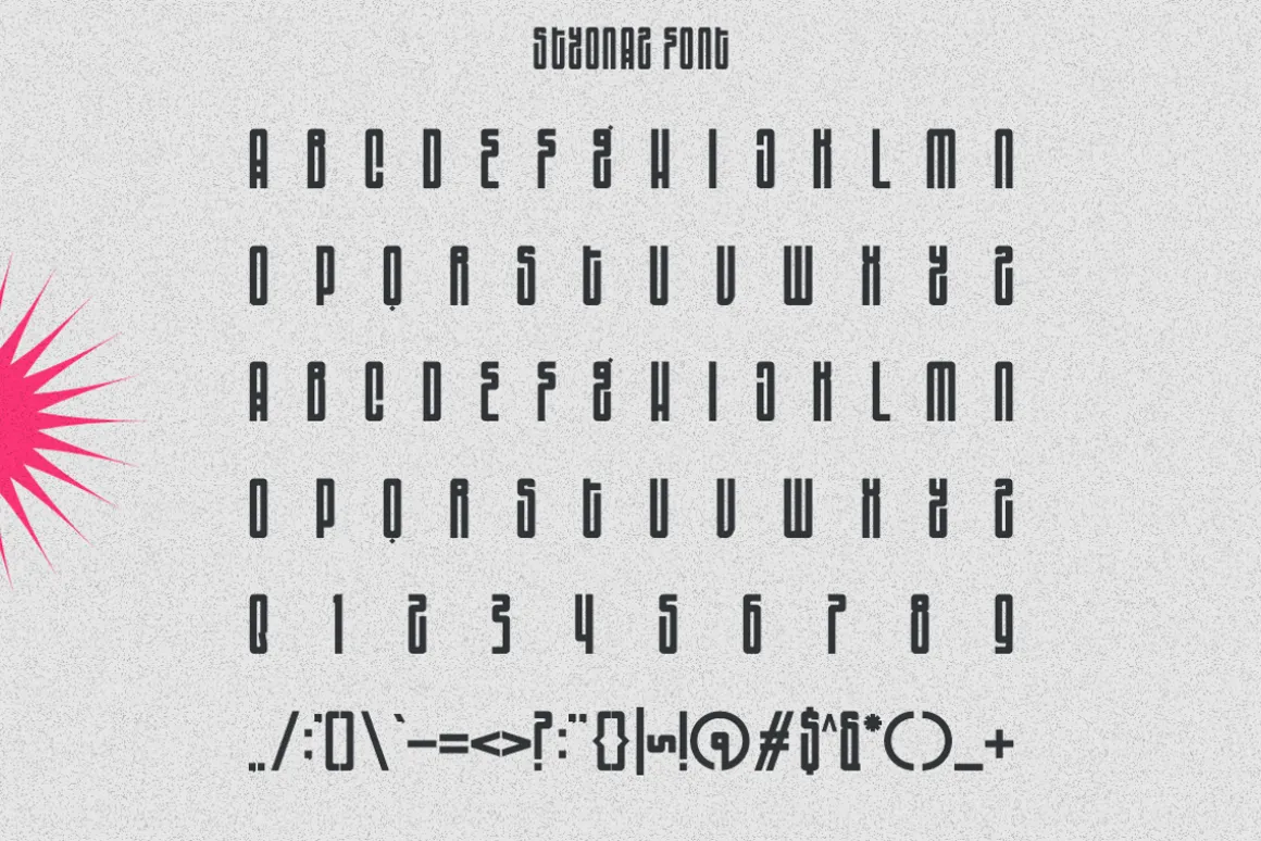 Styonaz - Futuristic Techno Font
