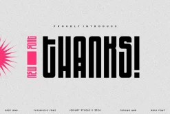 Styonaz - Futuristic Techno Font