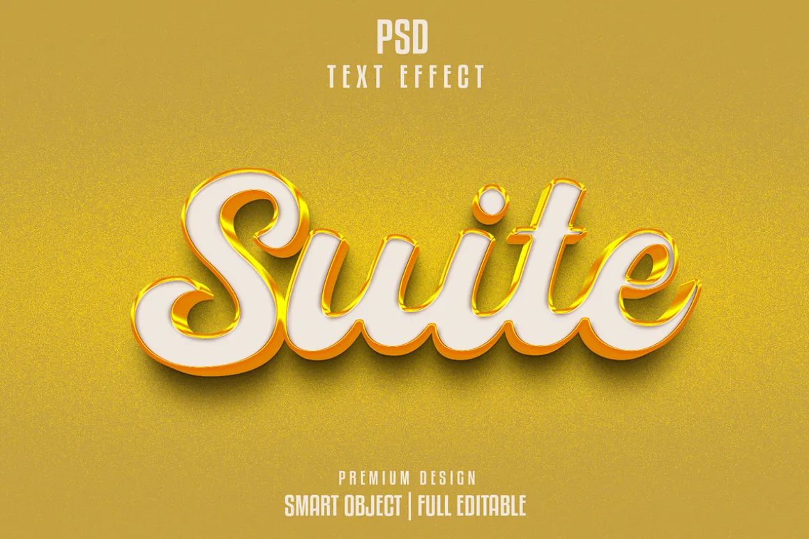 Suite 3d text effect