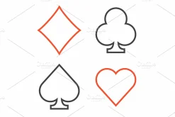 Suit of playing cards