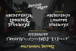 Sukajan Brush Font