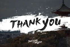 Sukajan Brush Font