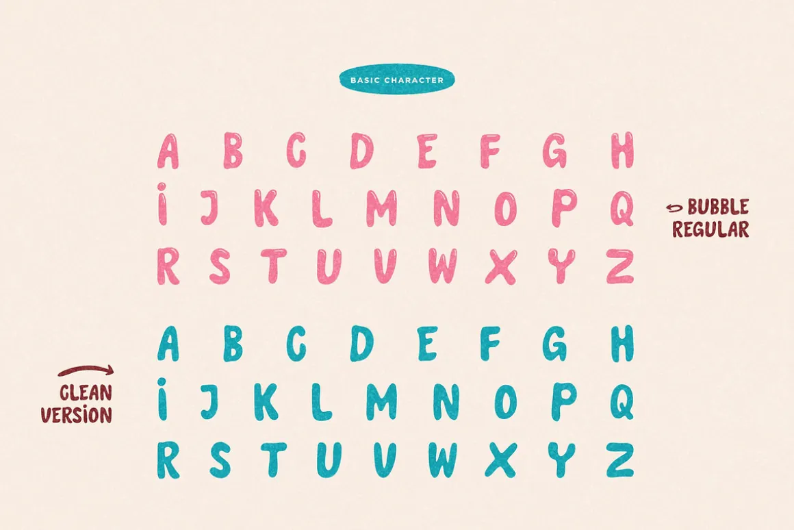 Sumbin Pamfao | Bubble Font Display