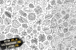Summer Nature Objects & Symbols Set