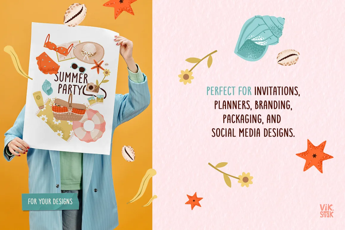 Summer & Coastal Clipart Set