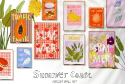 Summer Coast. Positive Posters.