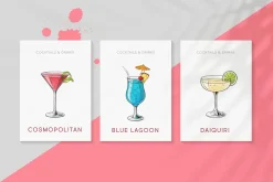 Summer Cocktails vector collection