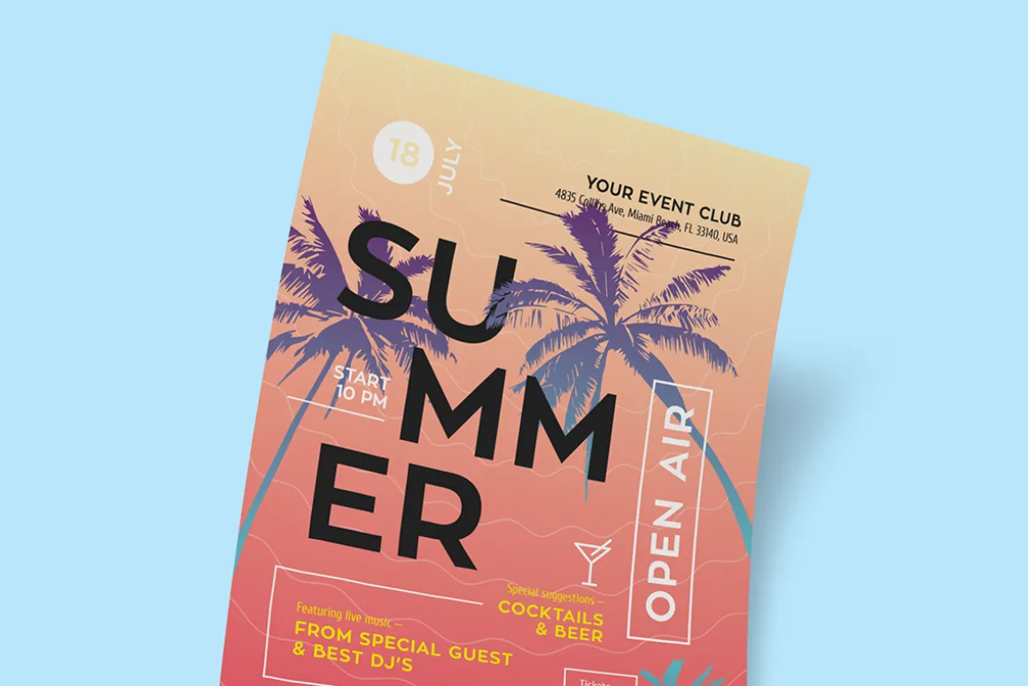 Summer Event Poster Template
